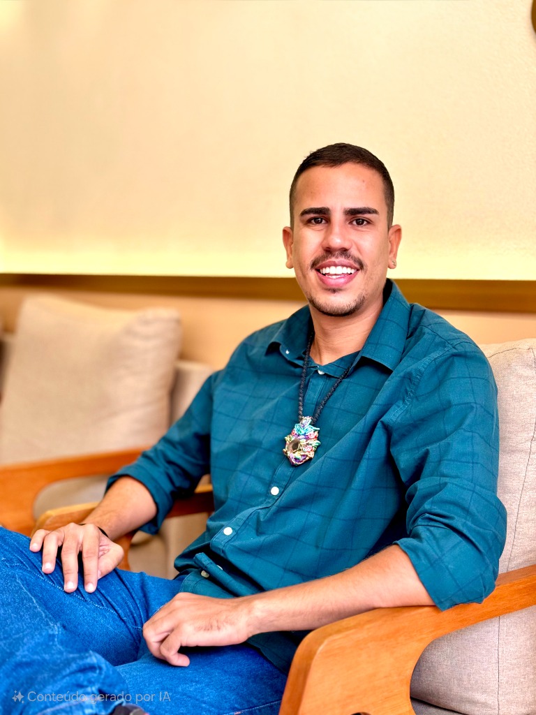 Dr. Larisson sentado em uma poltrona, em retrato profissional.